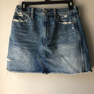 A jean skirt